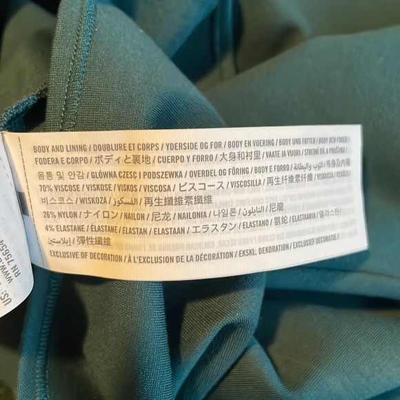 NWOT Abercrombie Long Sleeve Ponte Square Neck Bodysuit - Picture 7 of 8